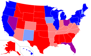 Voting patterns for last four